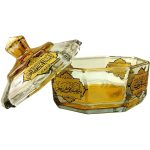 قندان مذهبی بلوری یا س