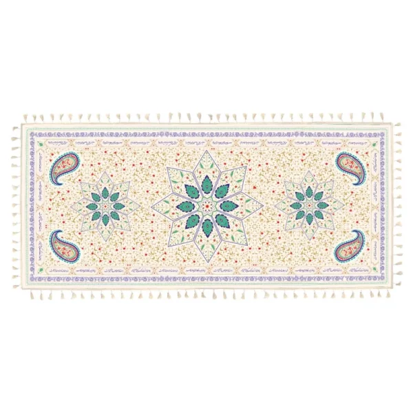 سفره سپاس فارسی 8 نفره در ابعاد 120*270 سانتیمتر رنگ سفید